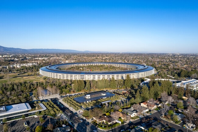 The world-renowned company Apple has its spaceship shaped campus located nearby Calabazas.