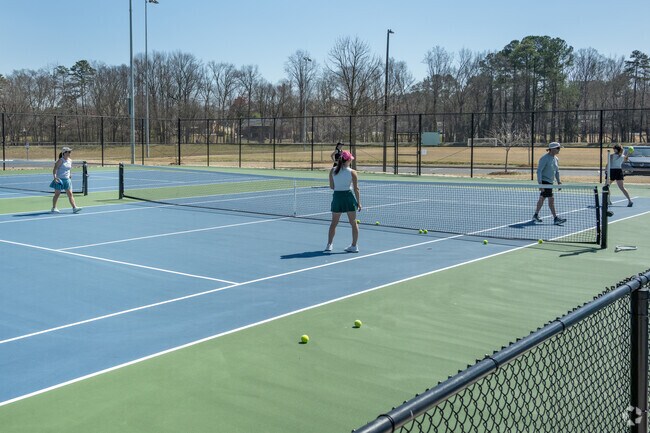 Wade Hampton residents enjoy utilizing the tennis courts at Butler Springs Park.