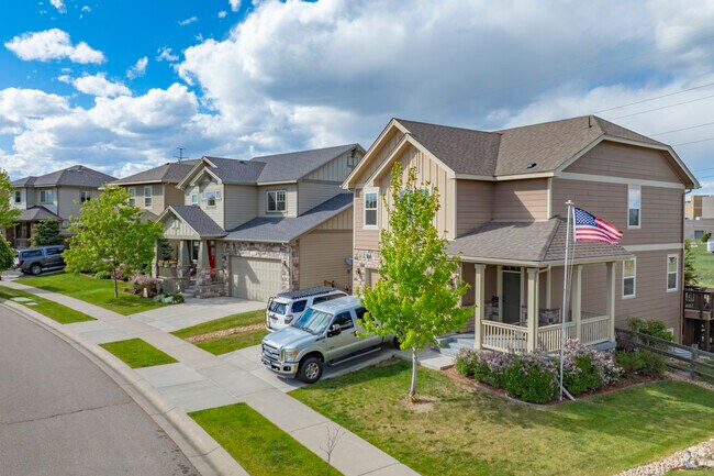 Blending farmhouse aesthetics with modern comfort, the homes in Bucking Horse, Colorado offer spacious layouts, thoughtful design, and front-porch charm—all set within a walkable, lively neighborhood rooted in community and Colorado character.