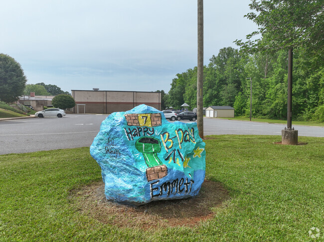 The spirit rock at Bethlehem Elementary School is a great place for birthday wishes.