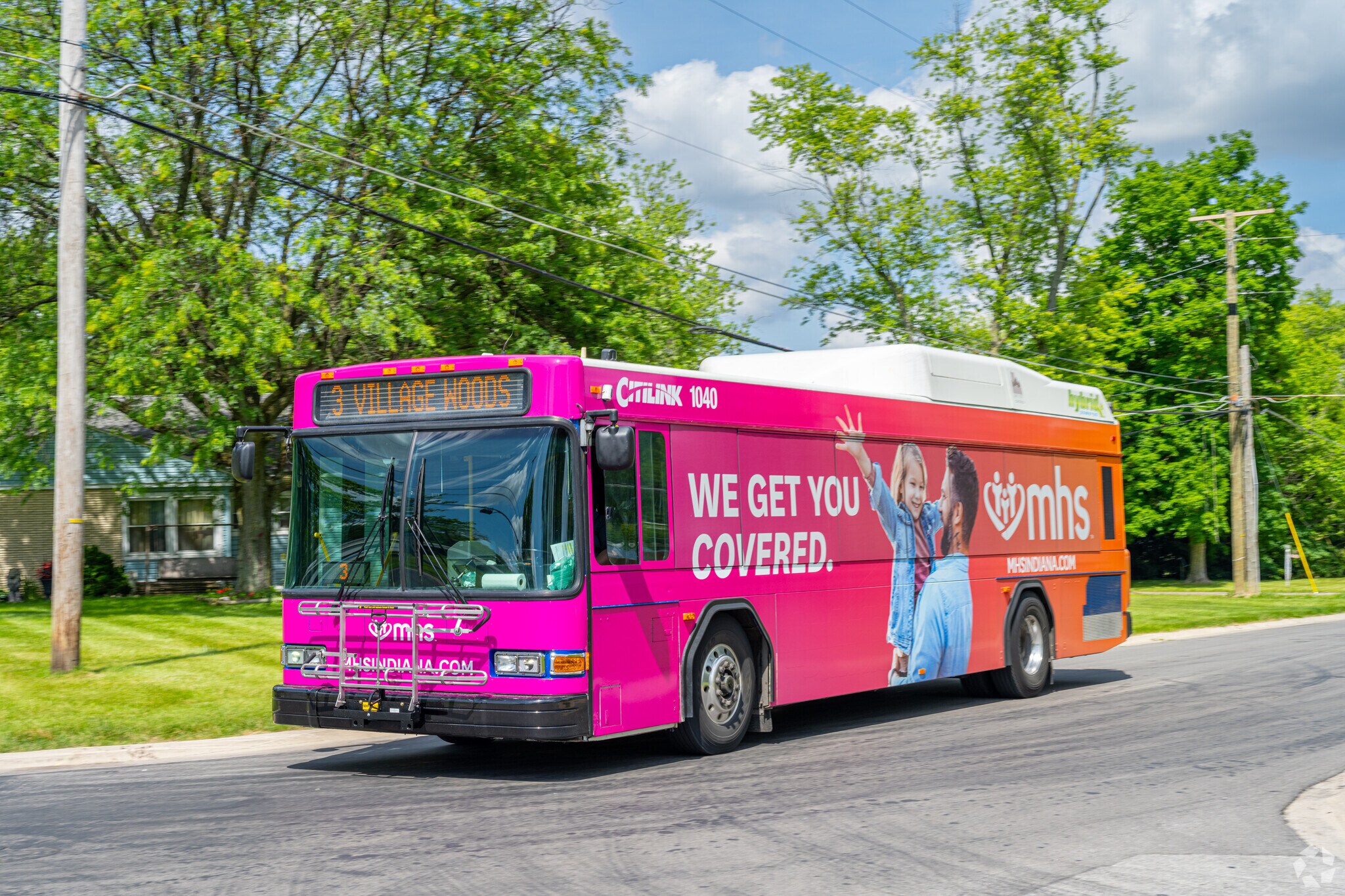 Fort Wayne's Citilink bus runs through Village Woods.
