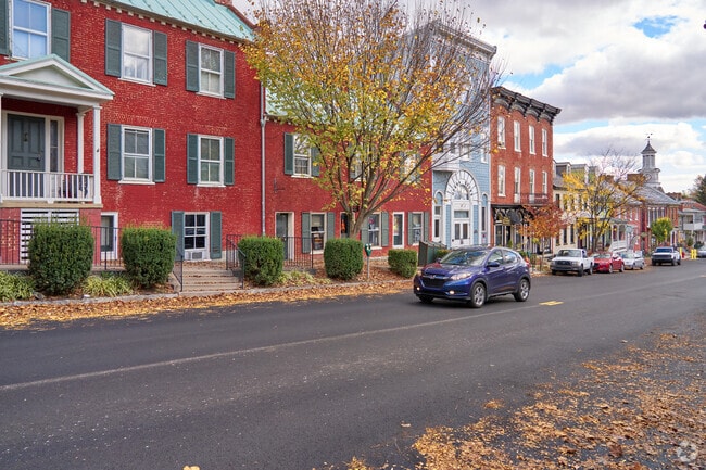 Shepherdstown historic area has a mix of commercial use, single family homes and apartments.