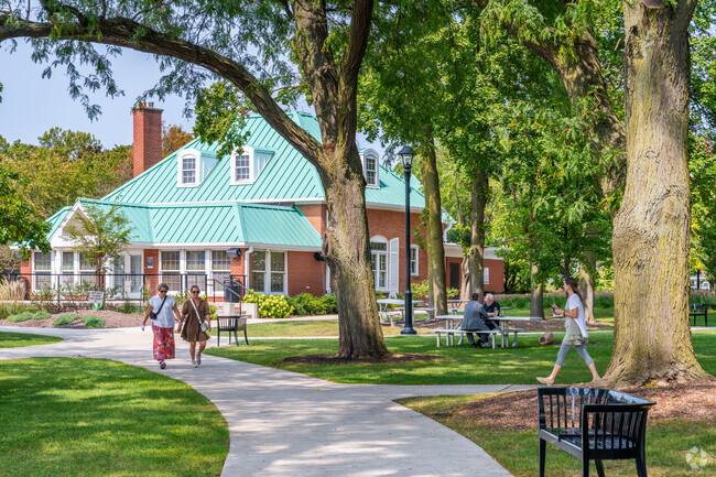 Memorial Park is in the heart of Downtown Wheaton.