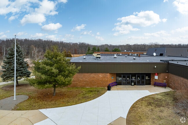 Main entrance at Brownstown Middle School.