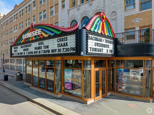 The historical Genesee Theatre hosts concerts, shows, events, and weddings in Waukegan.