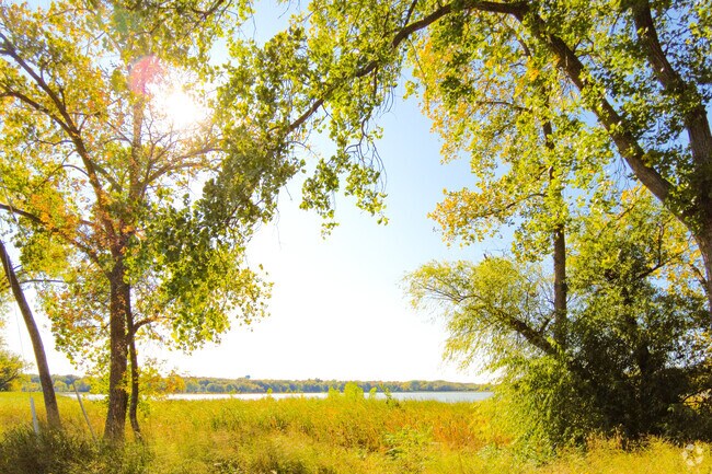 Scenic lake views and wooded trails define Mound’s natural beauty.