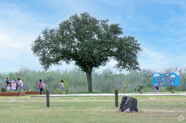 The DKP Sensory Garden provides a relaxing space to engage the senses.