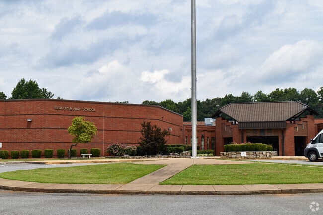 Sequoyah High School provides serves grades 9 through 12 in Cherokee County.