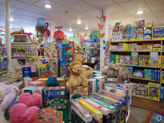 At Once All Agog Toy store is located on Main St. in Cornish.