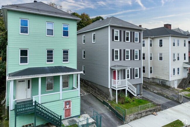 Triple decker homes are on most streets in the Shrewsbury Street neighborhood.