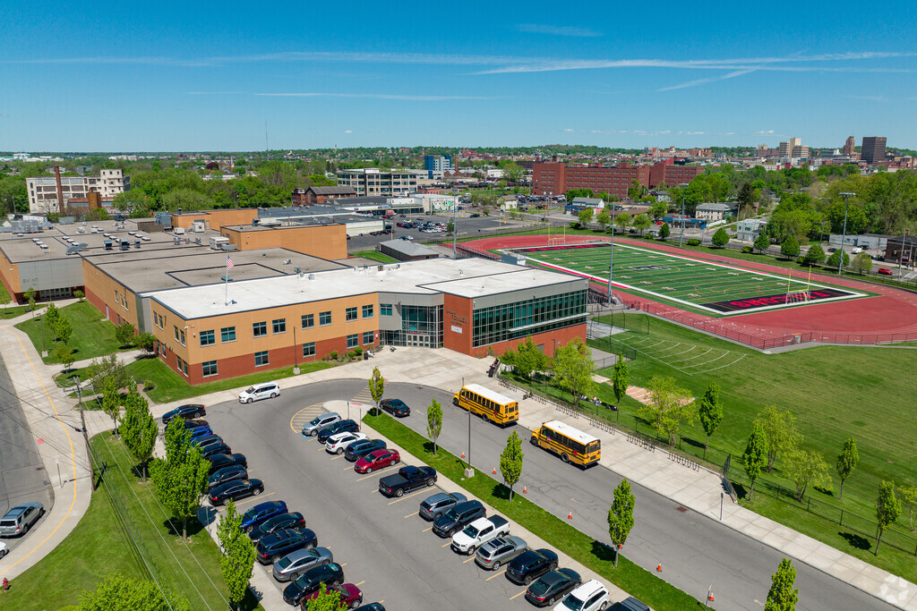 George Fowler High School in Westside is home to the Falcons athletic team.