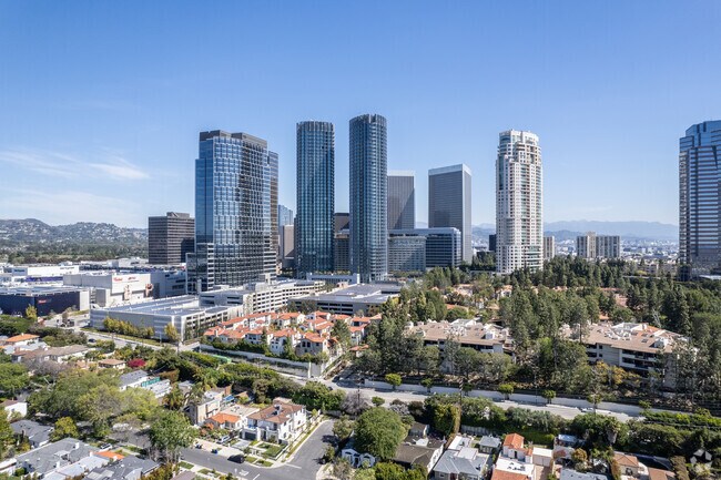 Century City is a mix of urban and residential real estate.