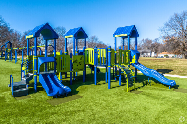 The playground at Bluejacket / Flint Elementary is great for all ages.