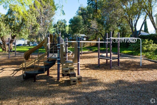 The playground at Niles Community Park provides a joyful and safe play area for children.