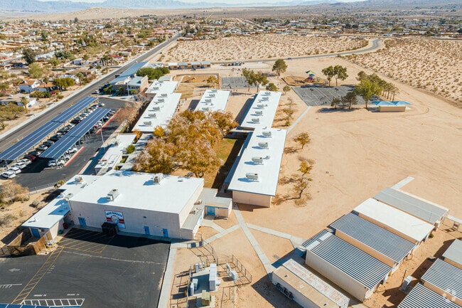 The beautiful campus of Oasis Elementary School includes modern amenities for students.