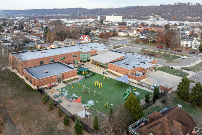 Highlawn Elementary School students have plenty of room to run and play during recess.
