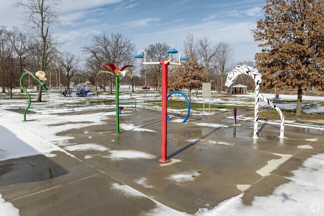 The splash pad at Wythogan Park is seasonally available to residents of Knox.