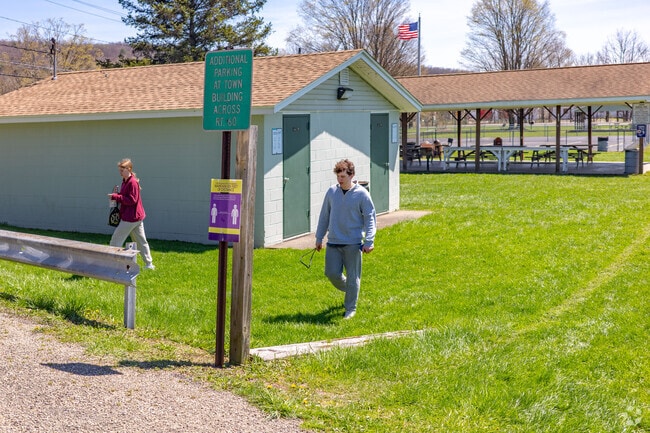 Tompsett Memorial Park in Gerry has a playground, sport courts and picnic shelters.