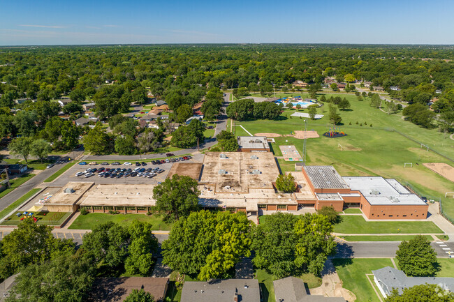 Here is an aerial view of McCollom Elementary School.