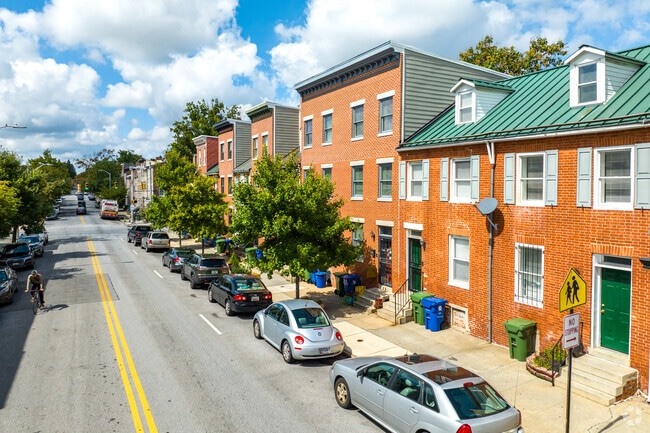 Hollins Market has row homes in all shapes and sizes.