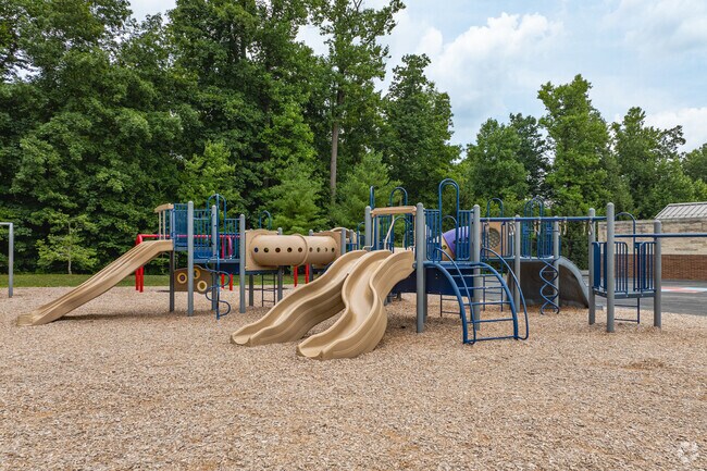Students can enjoy a large playground for recess at West Vincent Elementary School.