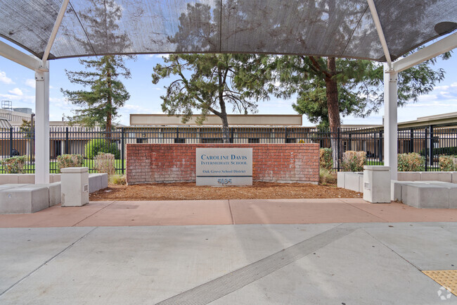 The Signage of Davis (Caroline) Intermediate School.
