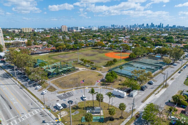 Douglas Park is centralized in the Southeast Gables neighborhood.