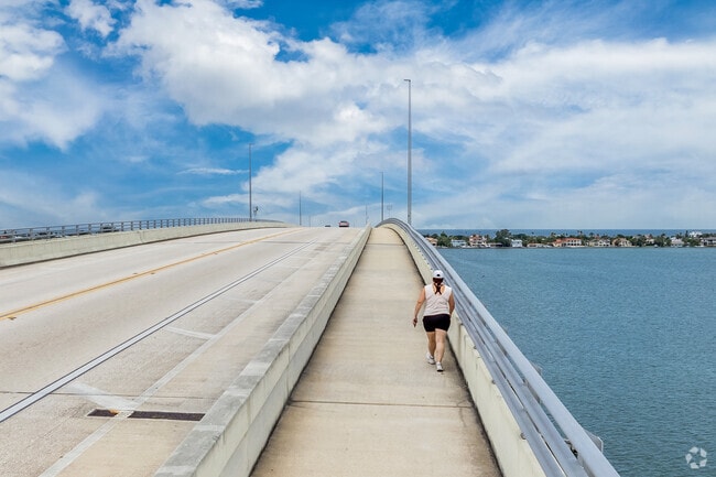 Take a nice walk or bike ride Harbor Bluffs across the Belleair Causeway Bridge to the beautiful beaches.