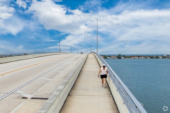 Take a nice walk across the Belleair Causeway Bridge to the beautiful beaches nearby.