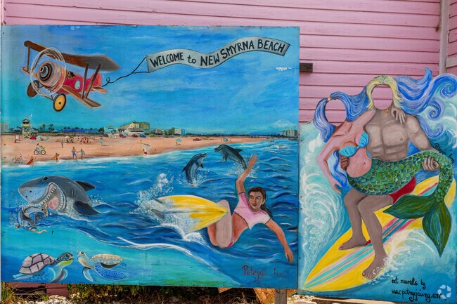 Flagler Avenue, just minutes from the North Beach neighborhood, boasts beautiful murals.