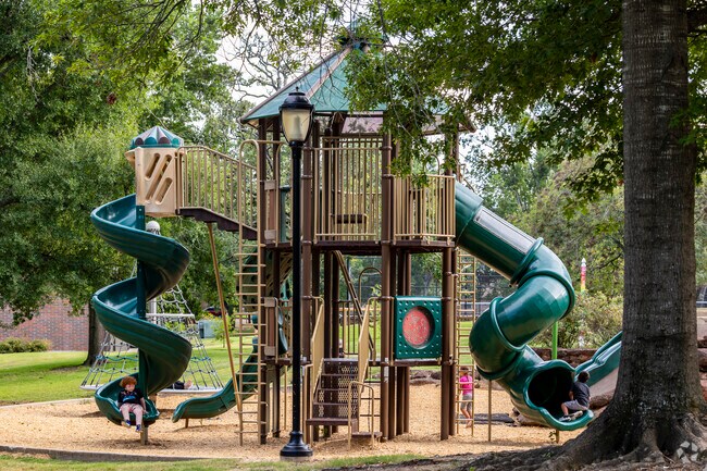 Children love playing on the playground at Bergfeld Park in Midtown Tyler.