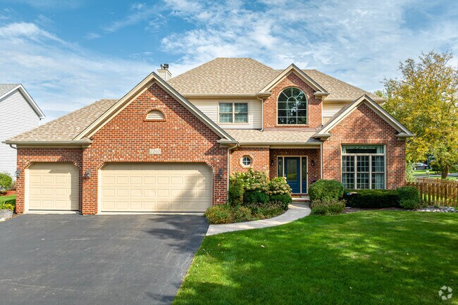 There are some large craftsman-style homes located in High Meadow with pointed roofs.