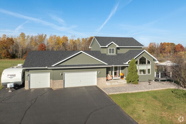 Nowthen homes offer large driveways for easy parking.