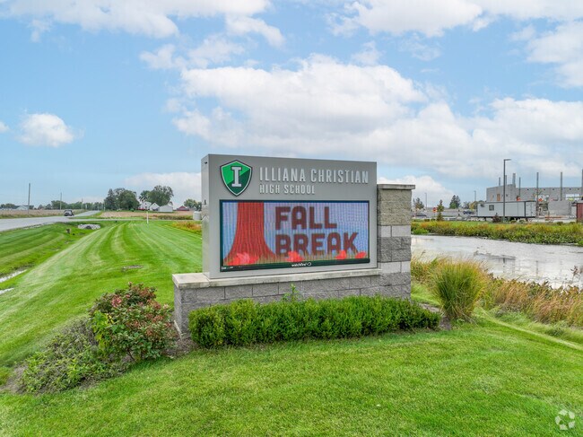 Illiana Christian is located along Calumet ave and 109th ave.