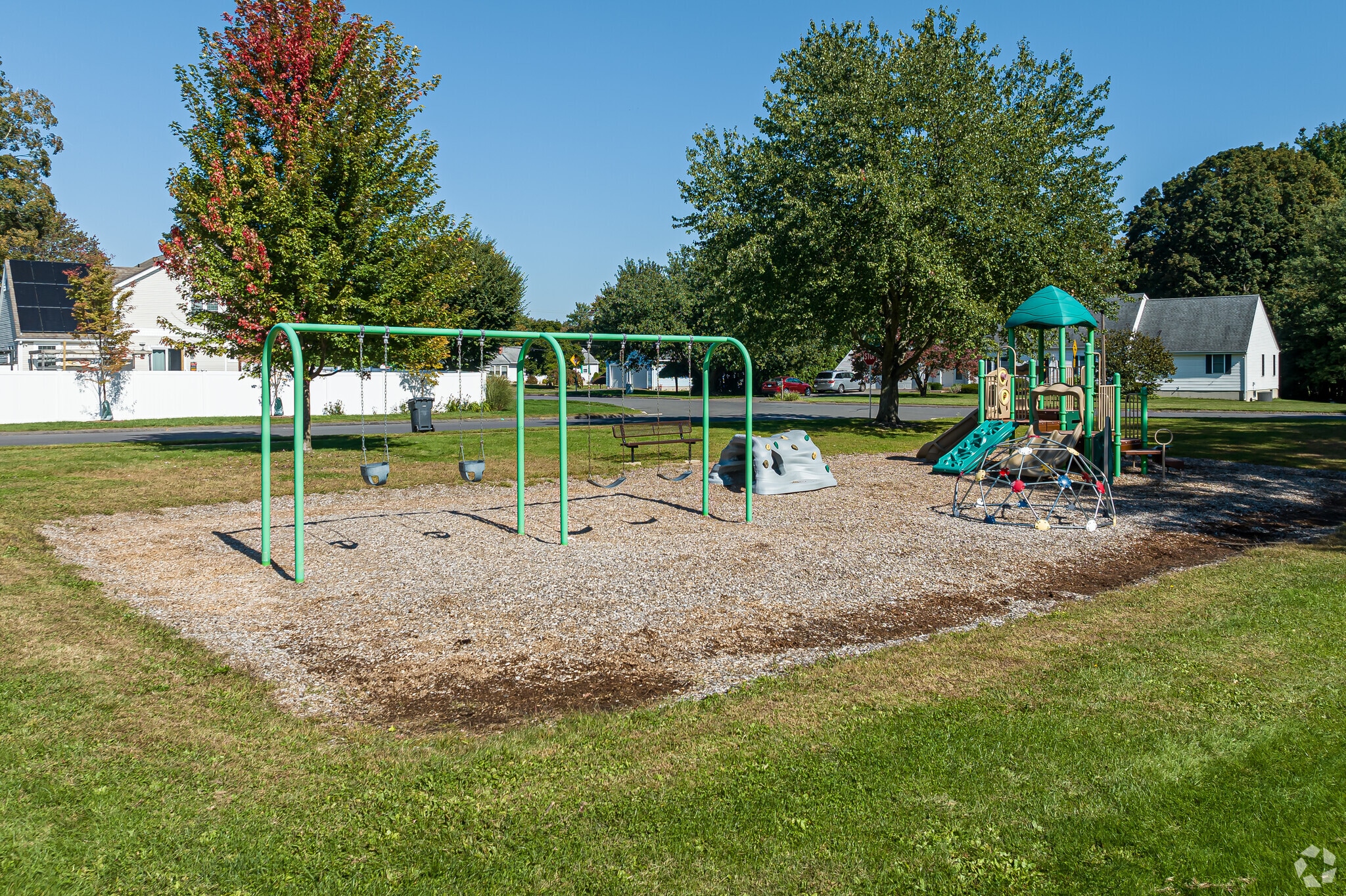 Kids in Hayden can enjoy the quiet playground at Lancaster Park.