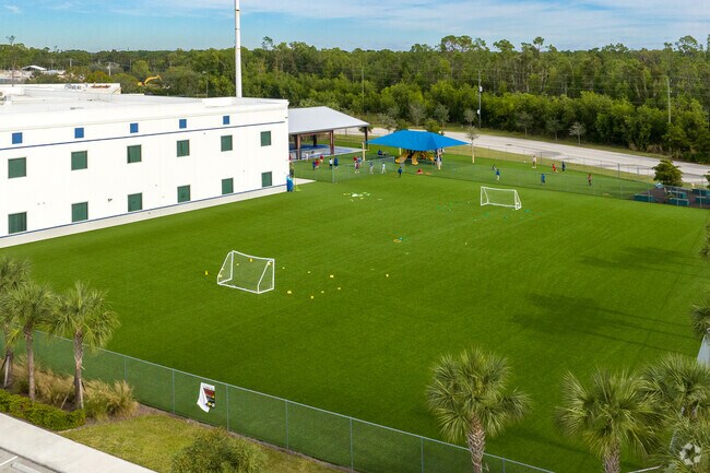 Athenian Academy Charter School in Estero has a large green space for kids to play & for sports.