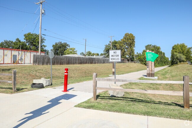 Osage Prairie Trail winds through Chamberlain, connecting joggers and cyclists to 14 paved miles