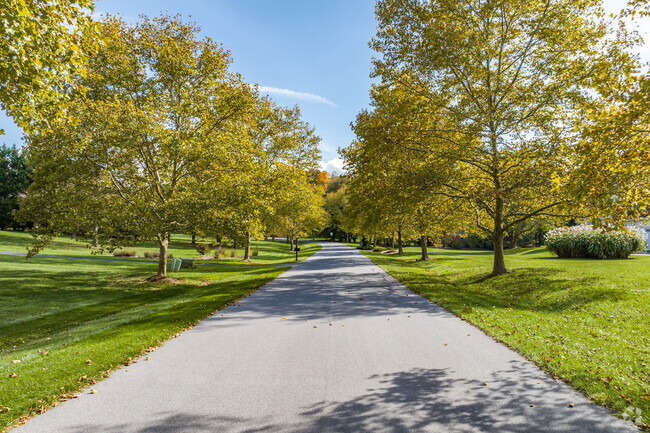 Wide, spacious streets are common in Holly Hills, perfect for that afternoon walk.