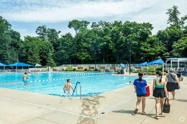 Cool off in the pool at The Parkwood Sports Complex in nearby Great Neck.