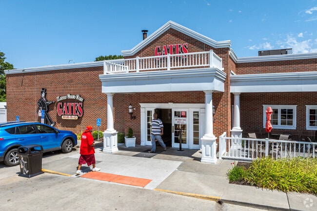 Head to the popular Gates Bar-B-Q off Emanuel Cleaver II Blvd.