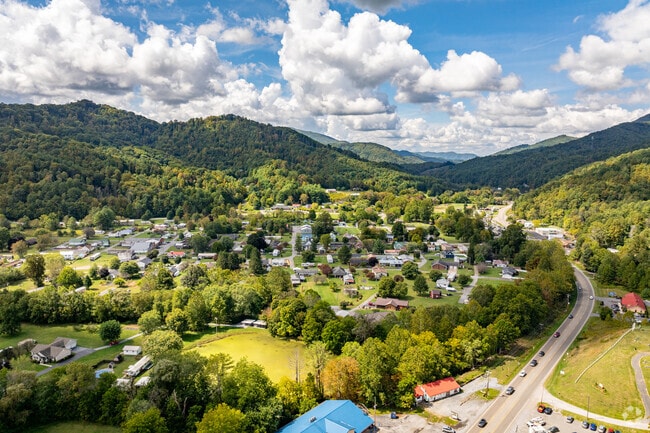 Roan Mountain sits in a valley of the Appalachian Mountain range.