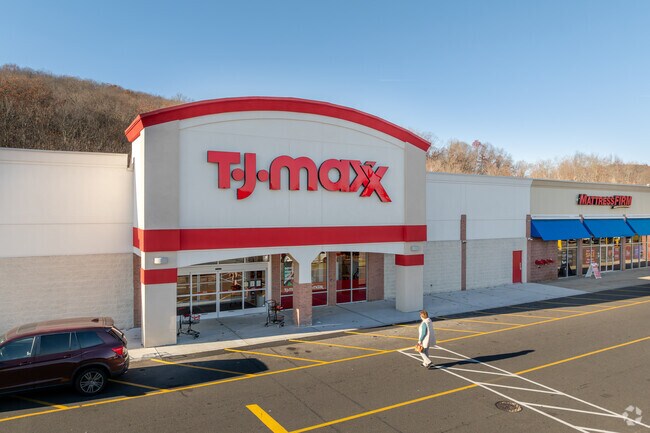 East End District includes big-box chains like T.J. Maxx for convenient shopping.
