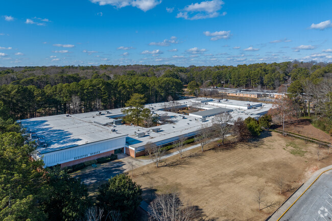Sequoyah Middle School sits in a residential area.