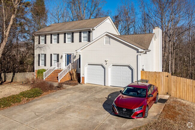 Certain homes in Quaker Run offer spacious fenced-in backyards.