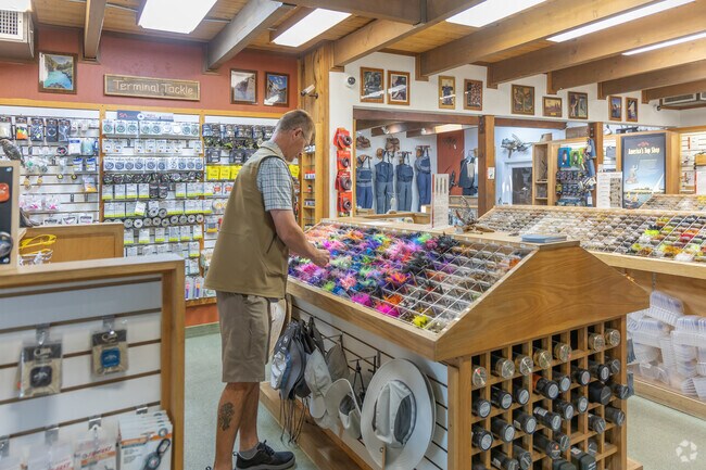 If you love fly fishing, you've got to stop by The Fly Shop for supplies.