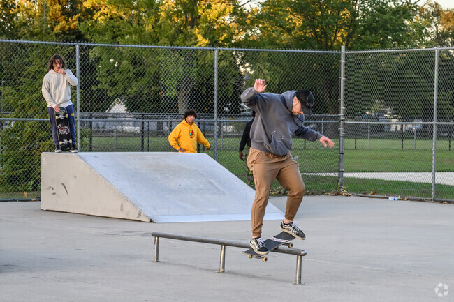 Elkhart skaters can take advantage of the skate park at Pierre Moran Park.