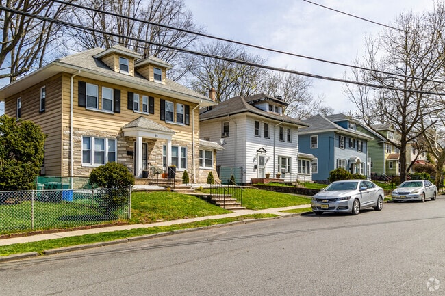 Foursquare homes line most streets of the Weequahic section of Newark, NJ.