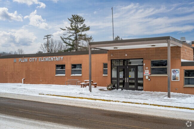 Plum City Elementary School is a convenient walk for any kids in town.