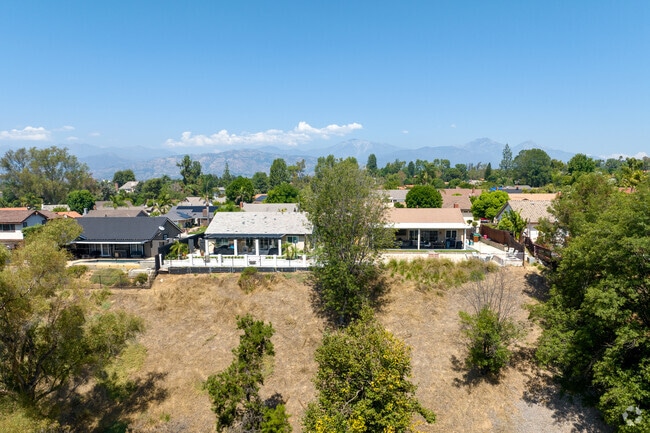 Homes in West San Dimas back up to Via Verde Country Club and green spaces.