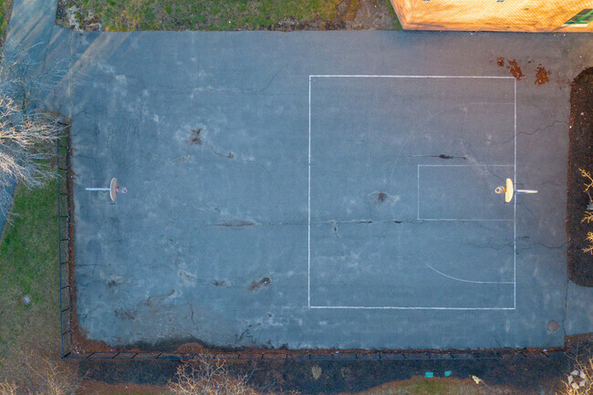 Andres Middle School in Medford has an outdoor basketball court.